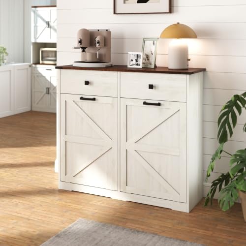 Tilt Out Trash Can Cabinet with Drawer J978265