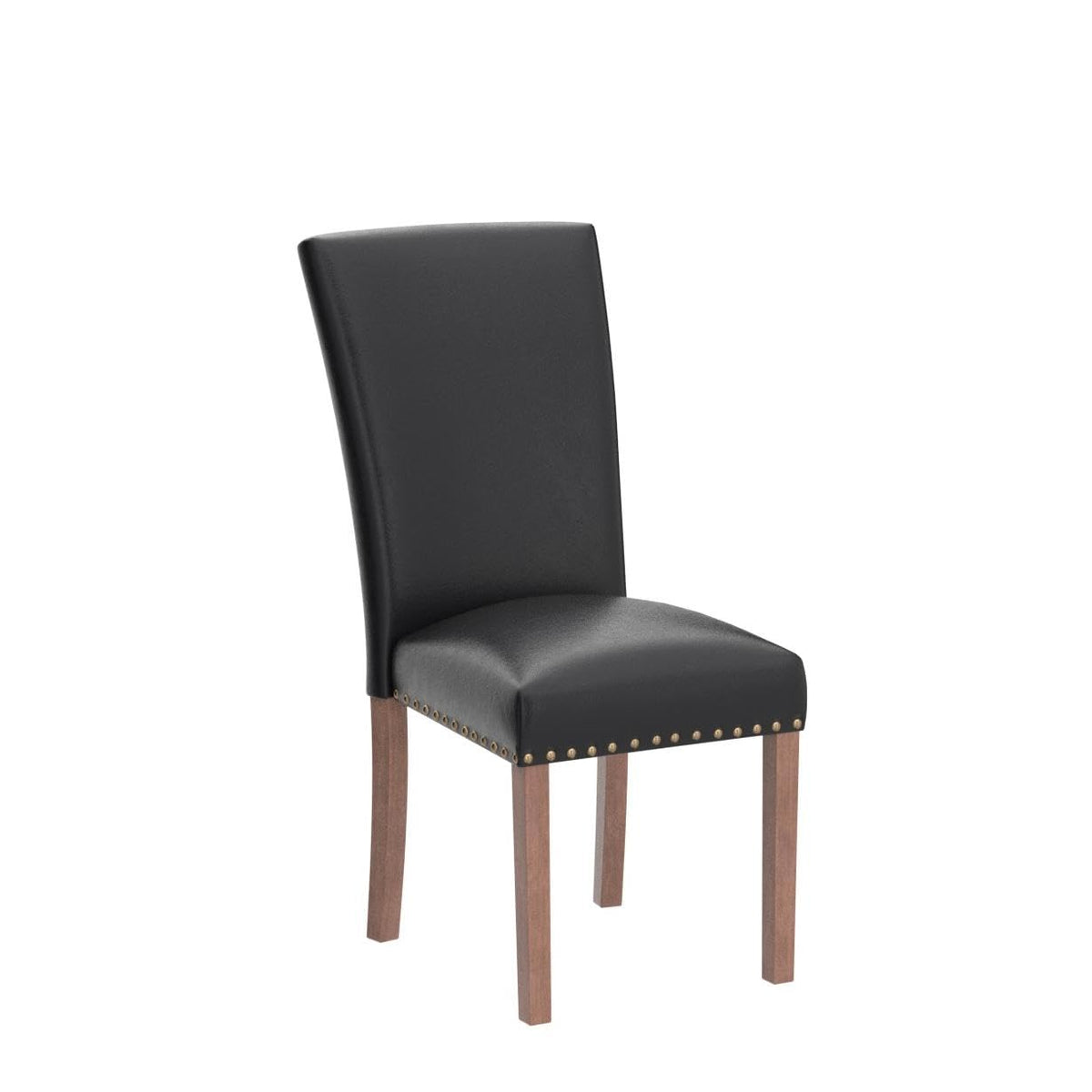 High Back Upholstered Dining Chairs Set of 2 Black F2488