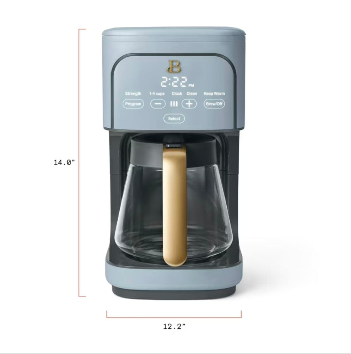 Cornflower Blue 12-Cup Programmable Coffee Maker I1772