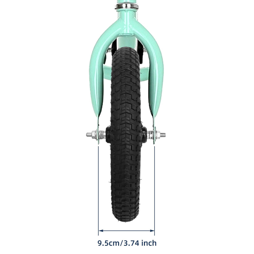 Kids Bike Front Wheels Replacement with Solid Air Rubber Tire and Inner Tube O5867