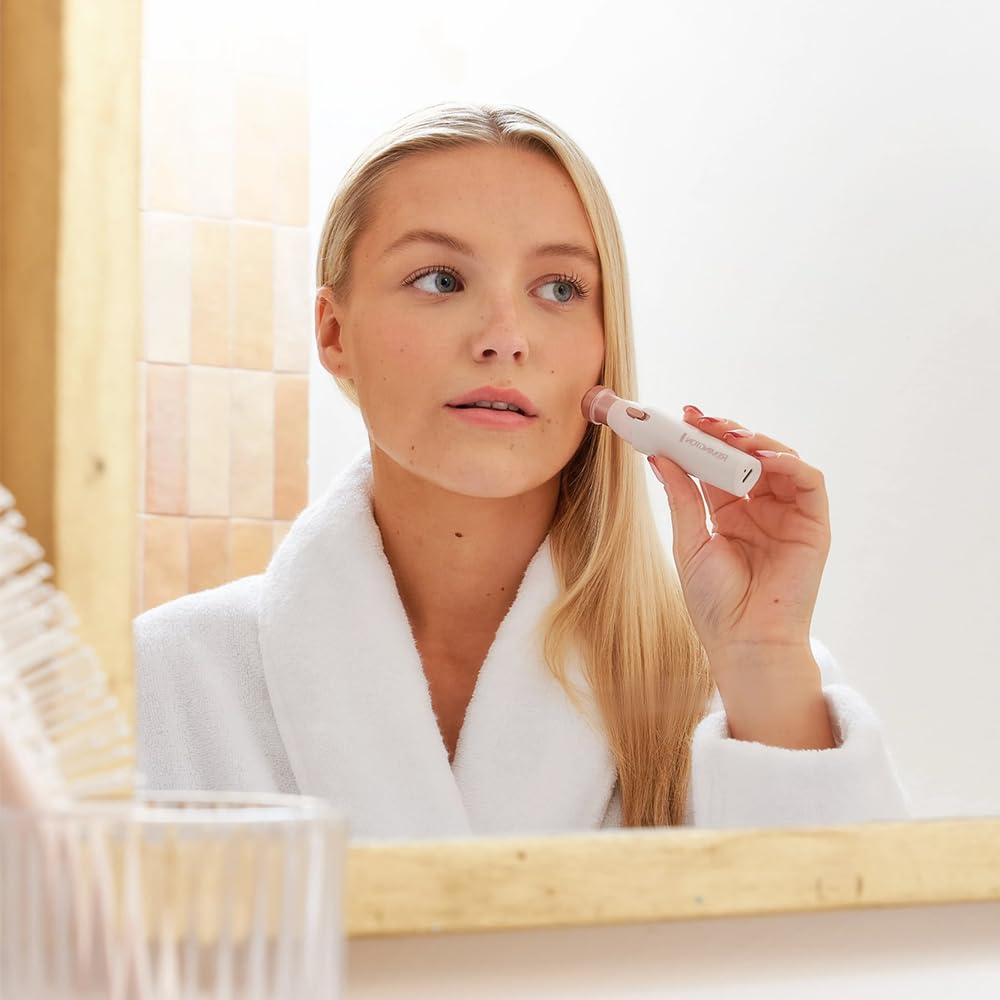 White 2-in-1 Waterproof Facial Hair Remover J46556