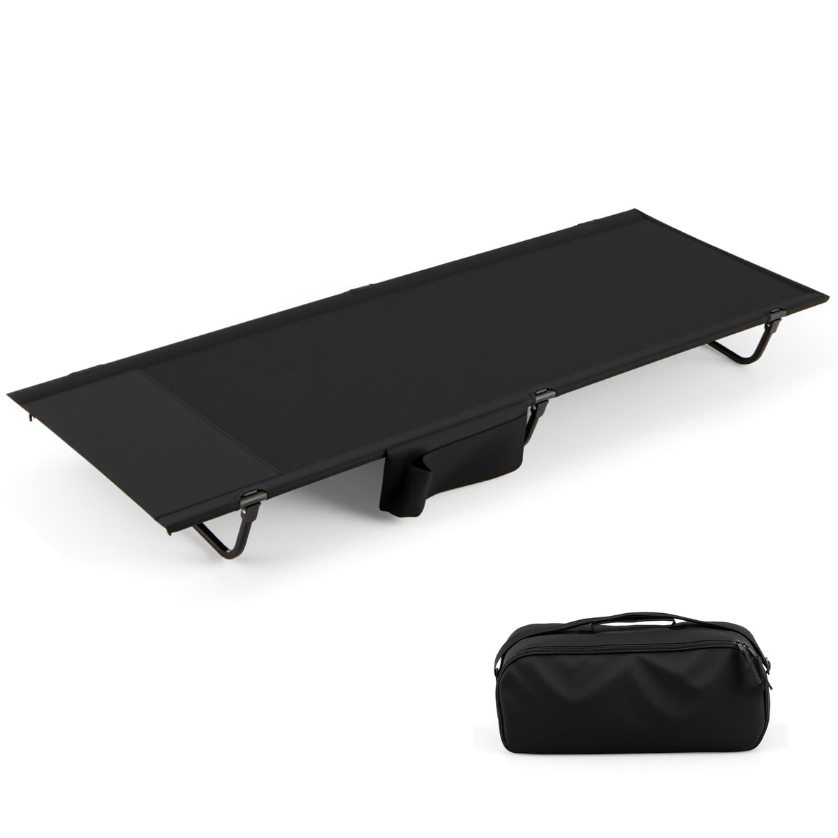 Folding Camping Cot with Carrying Bag & Side Pocket L527658