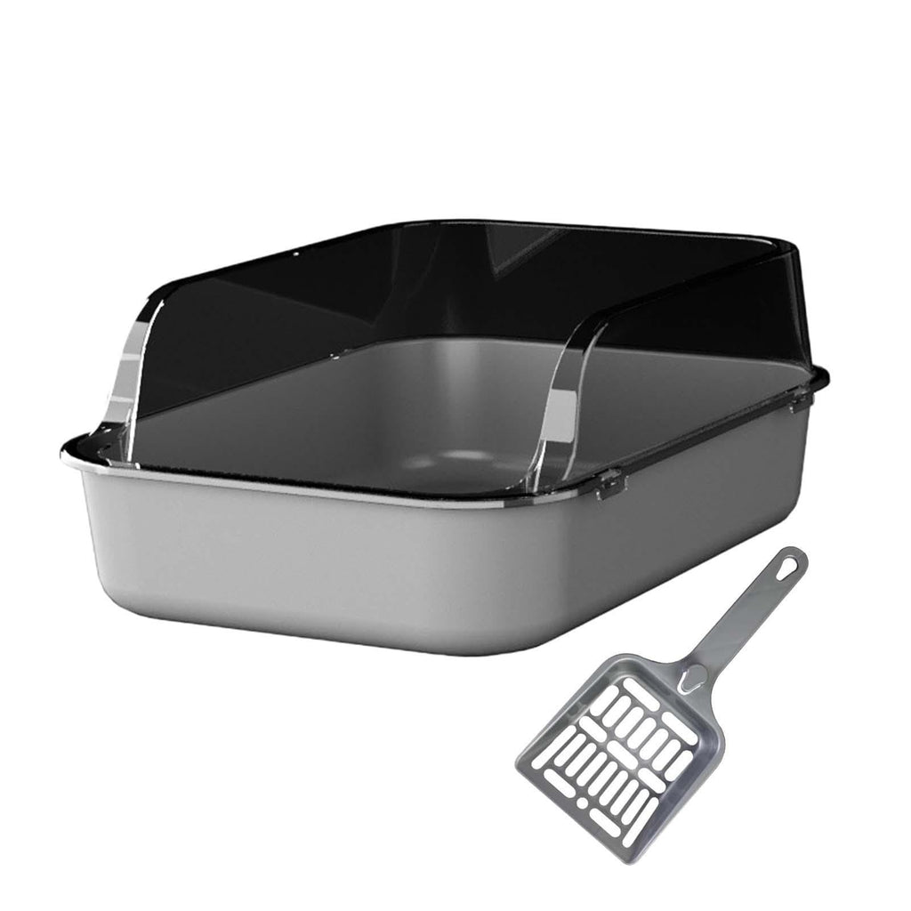 Open Top Sifting Litter Box Gray B785893
