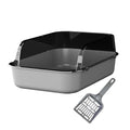 Open Top Sifting Litter Box Gray B785893