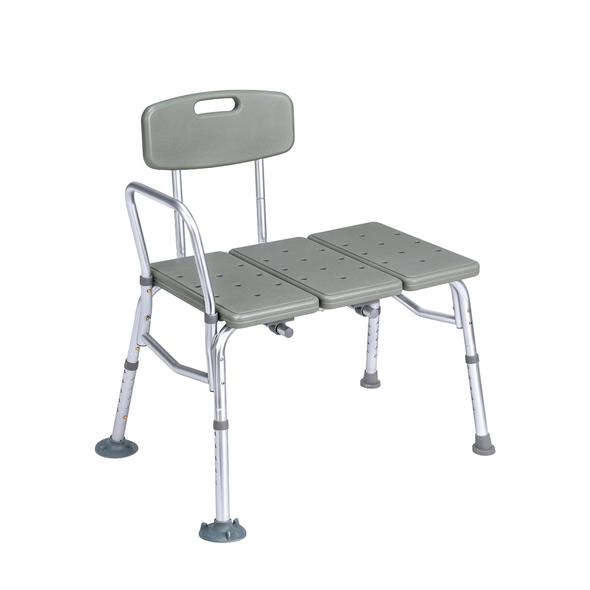 Height Adjustable Tub Transfer Bench Shower Chair with Backrest A17378