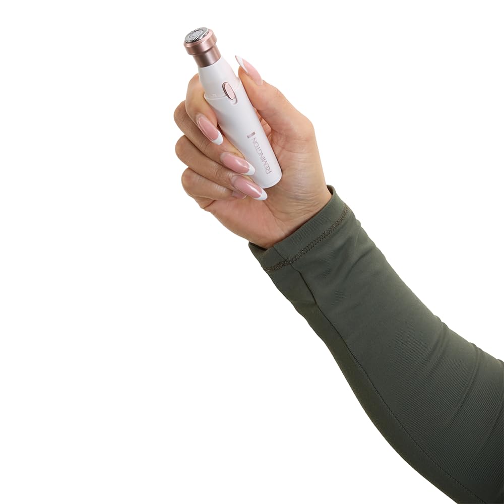 White 2-in-1 Waterproof Facial Hair Remover J46556