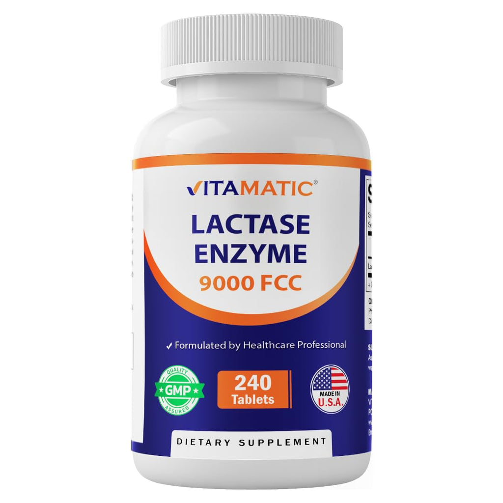 Lactase Enzyme 9000 FCC 240 Tablets W738