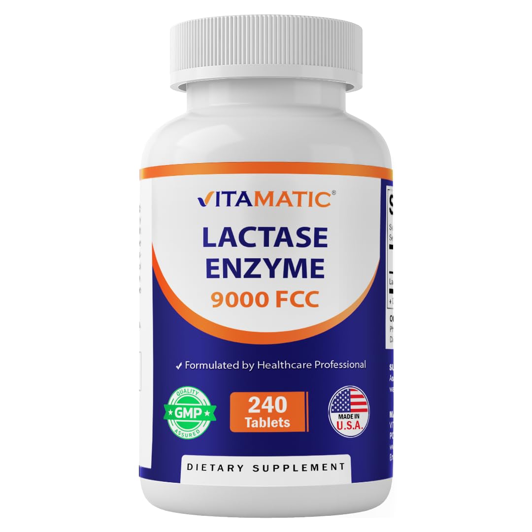 Lactase Enzyme 9000 FCC 240 Tablets W738
