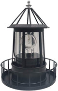 Black Waterproof Solar Outdoor Hanging Lighthouse Lamp V9017