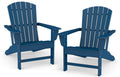 Oversized Adirondack Chairs Set of 2 Blue V267724