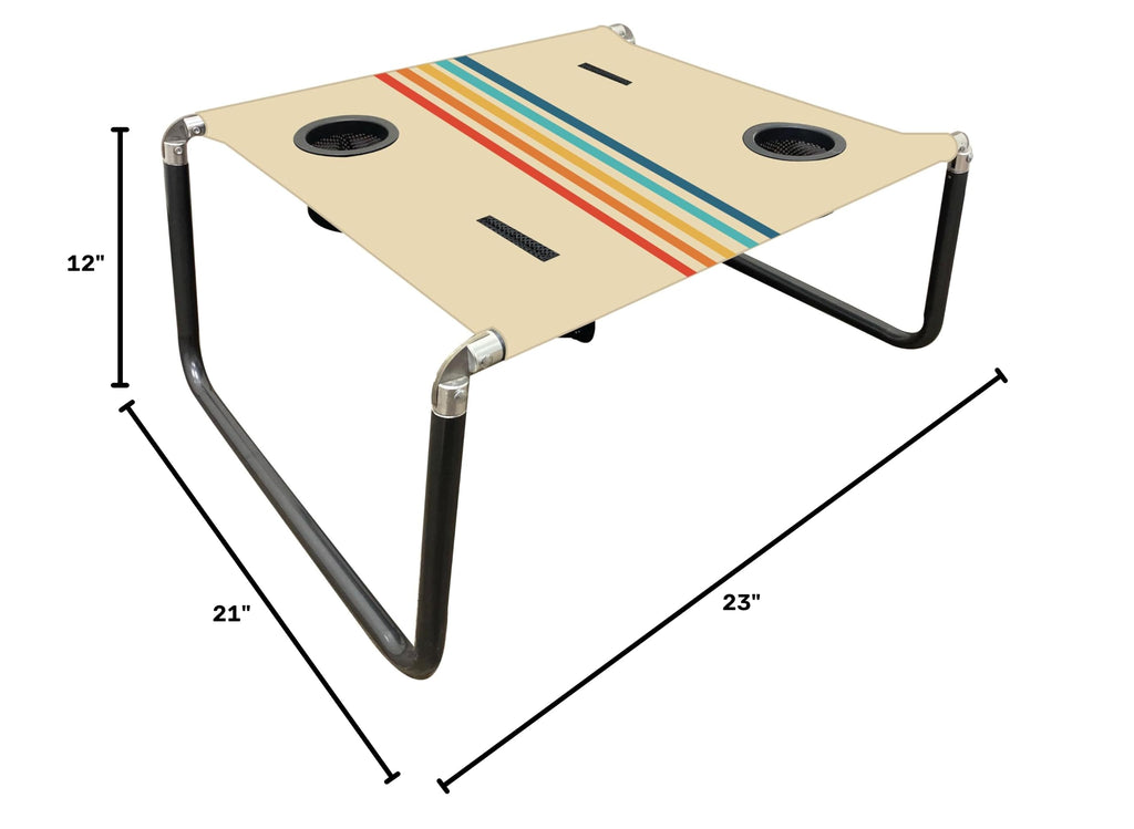 Lightweight Portable Foldable Beach Table with Cup Holder I292673