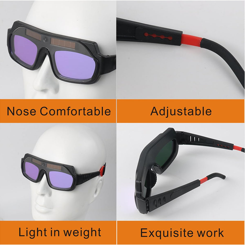 Auto Darkening Welding Glasses with Gloves and PC Lens I813