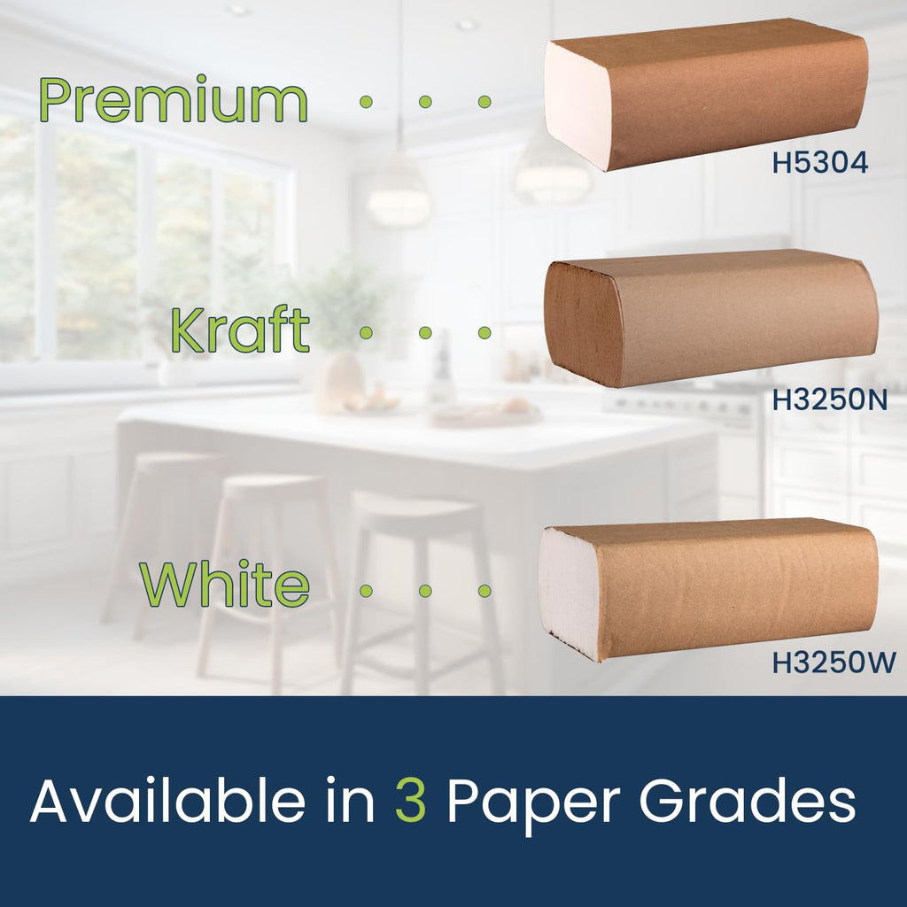 Multifold Paper Towels, White, 4,000 Sheets/Case R4435