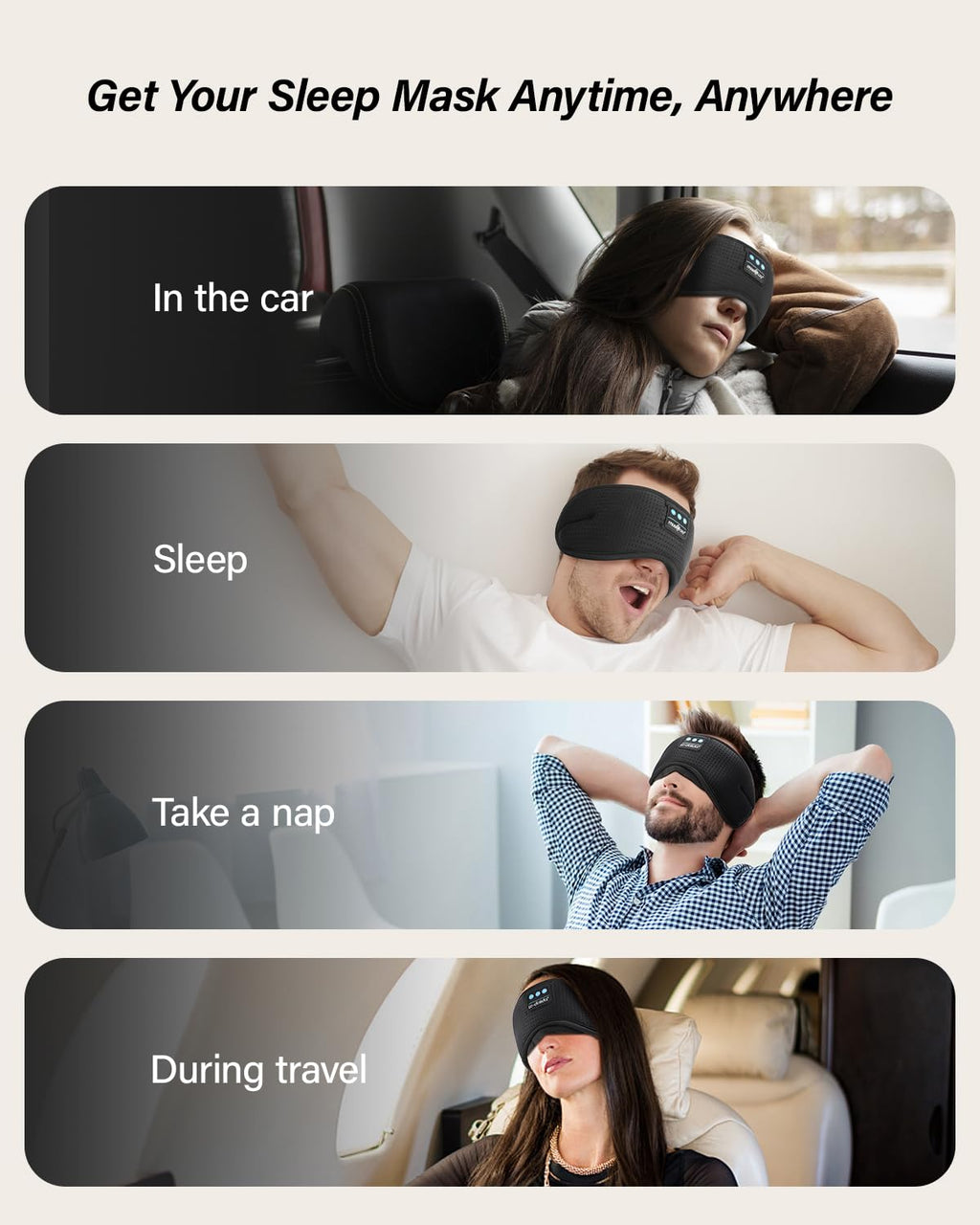 Bluetooth Sleep Mask with Headphones S829758