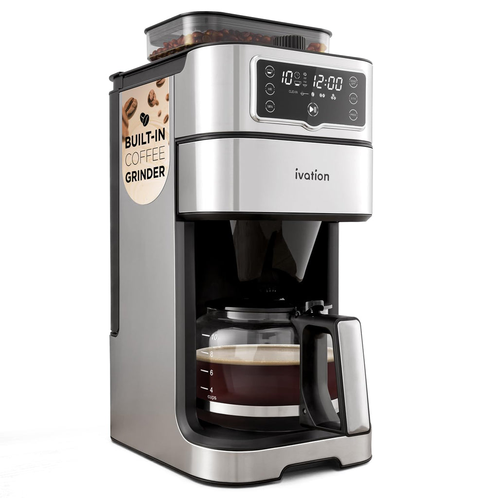 2-in-1 Drip Coffee Maker & Grinder D513