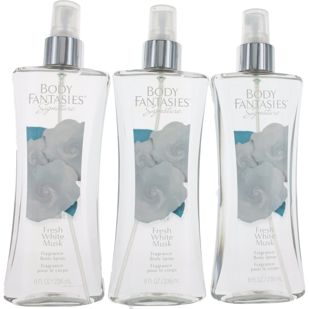 White Musk Body Spray 3 Pack 8 oz Q1454