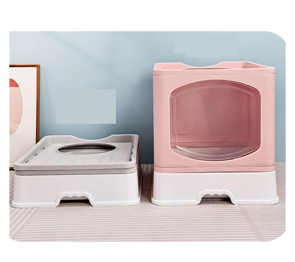Foldable Cat Litter Box with Lid U28216