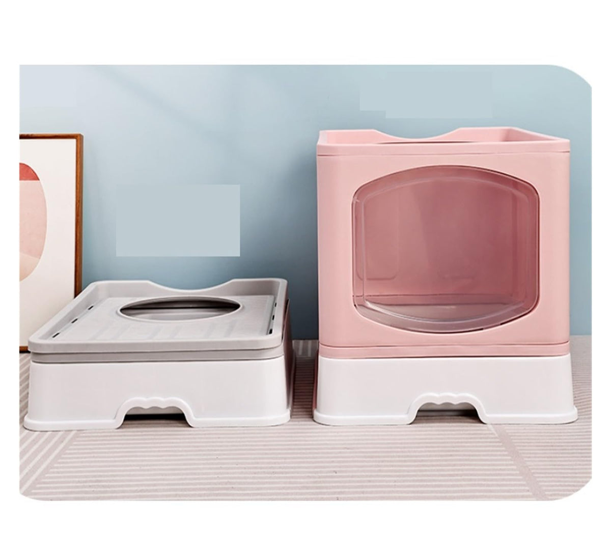 Foldable Cat Litter Box with Lid U28216