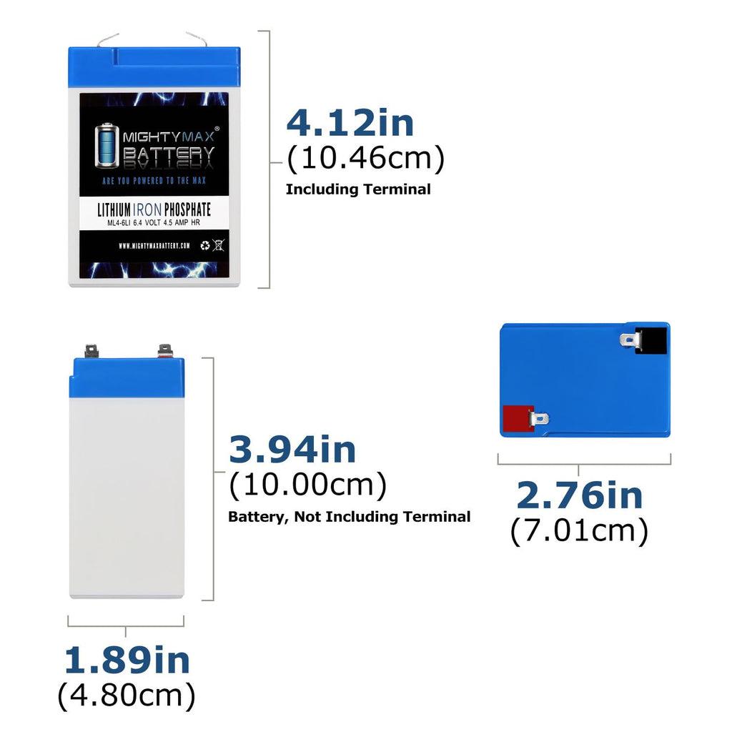6V 4.5AH Lithium Replacement Battery C515716