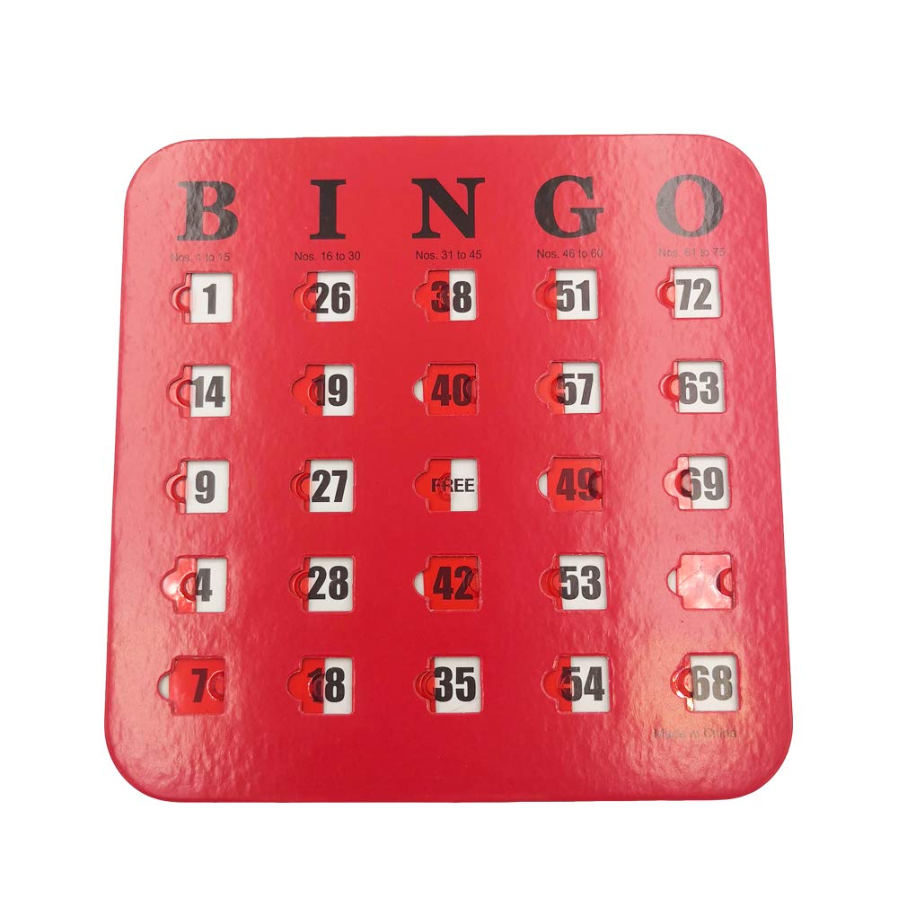 5 Pack Multi Color Extra Thick Stitched Bingo Cards A42641