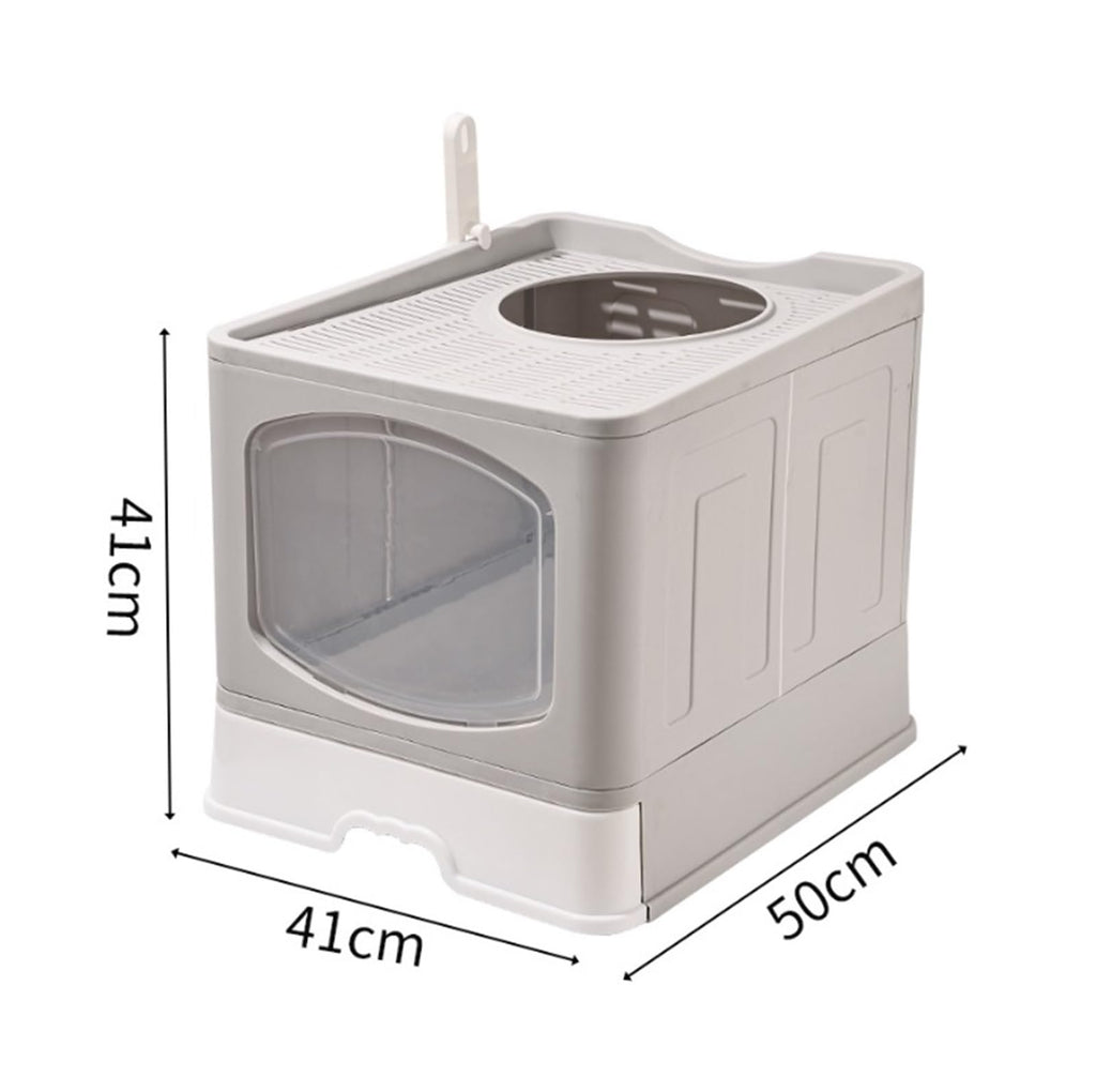 Foldable Cat Litter Box with Lid U28216