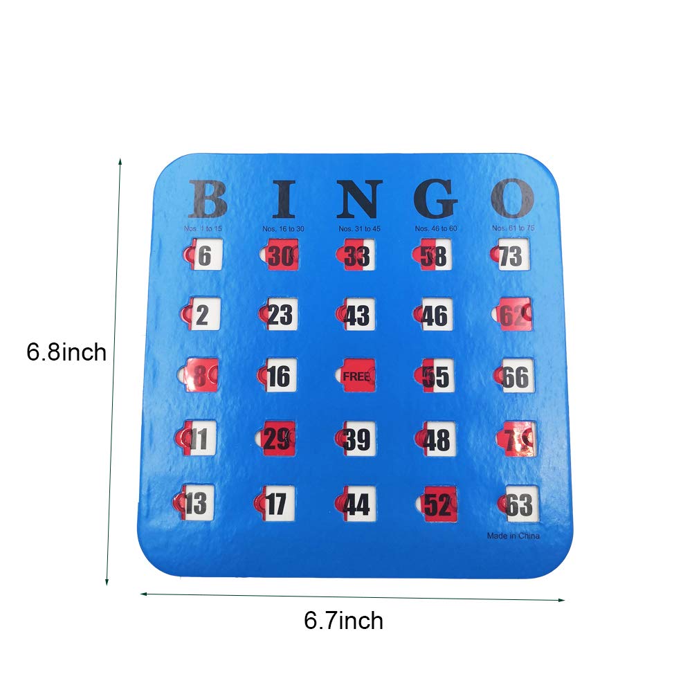 5 Pack Multi Color Extra Thick Stitched Bingo Cards A42641