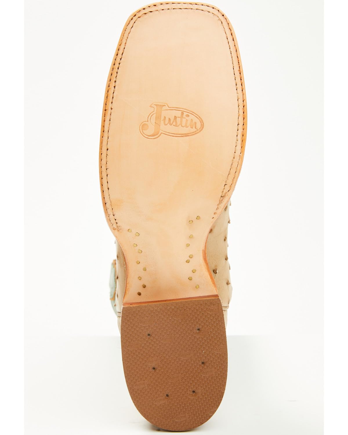 Men's Ostrich Western Boot Broad Square Toe N113177