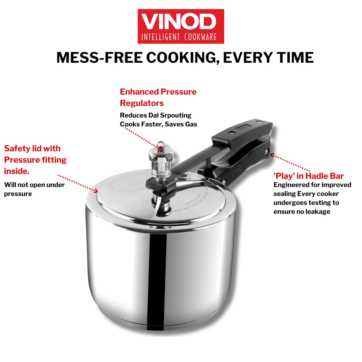 3L Stainless Steel Pressure Cooker N207968
