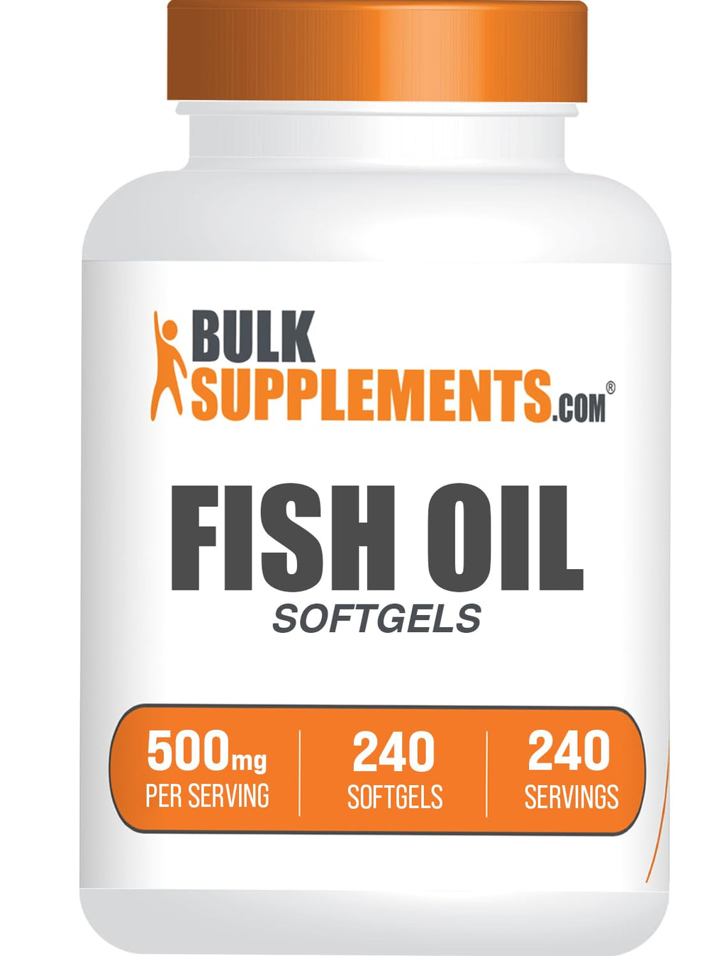 Fish Oil 500mg Softgels Omega 3 Gluten Free 240 Count J4594