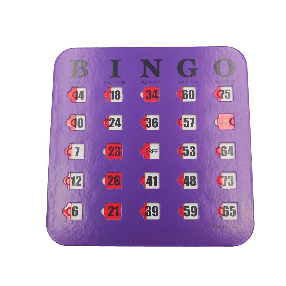 5 Pack Multi Color Extra Thick Stitched Bingo Cards A42641