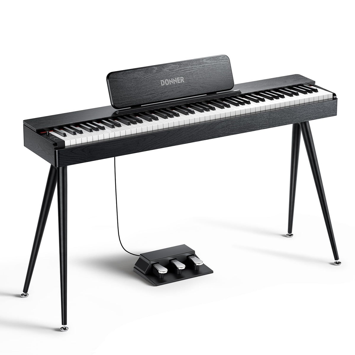 88 Key Weighted Digital Piano with Bluetooth and Three Pedal W89643