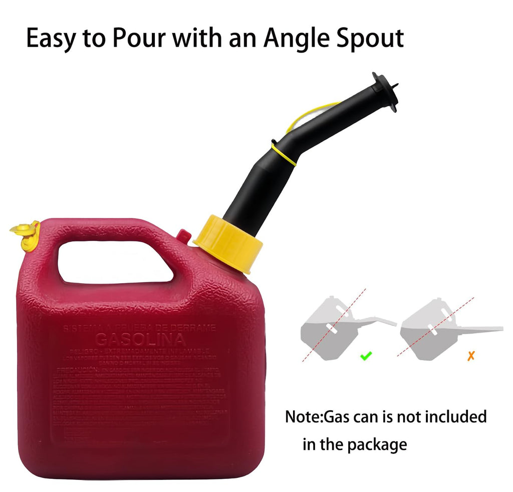 Gas Can Spout Replacement Kit with Gasket Vent Cap Pack of 3 V1815