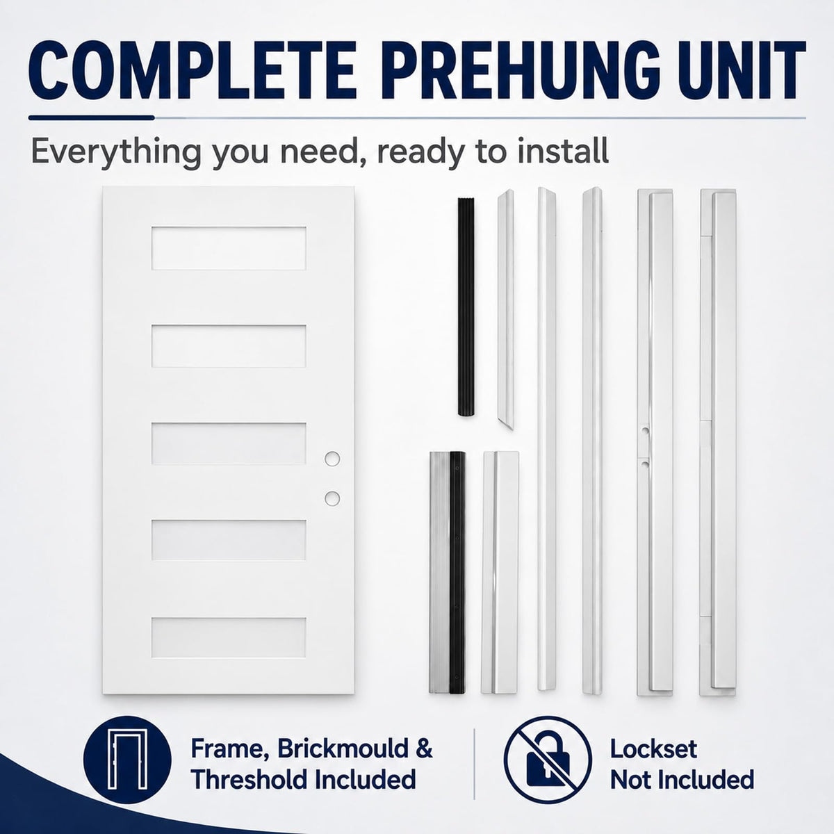 36"x80" Fiberglass Entry Door P263
