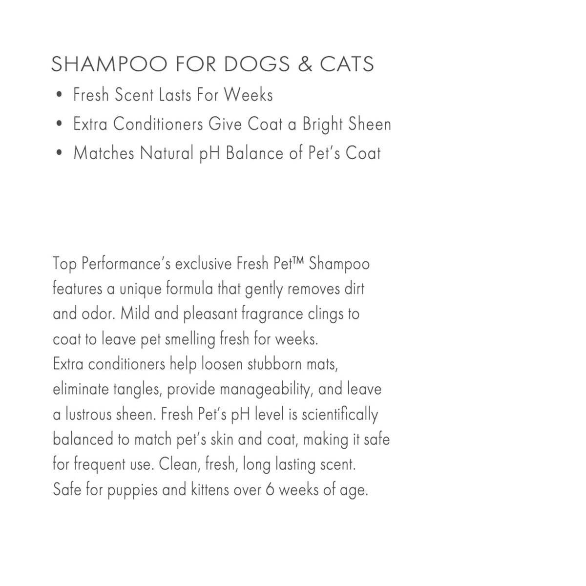 Fresh Pet Shampoo 1-Gallon A37088