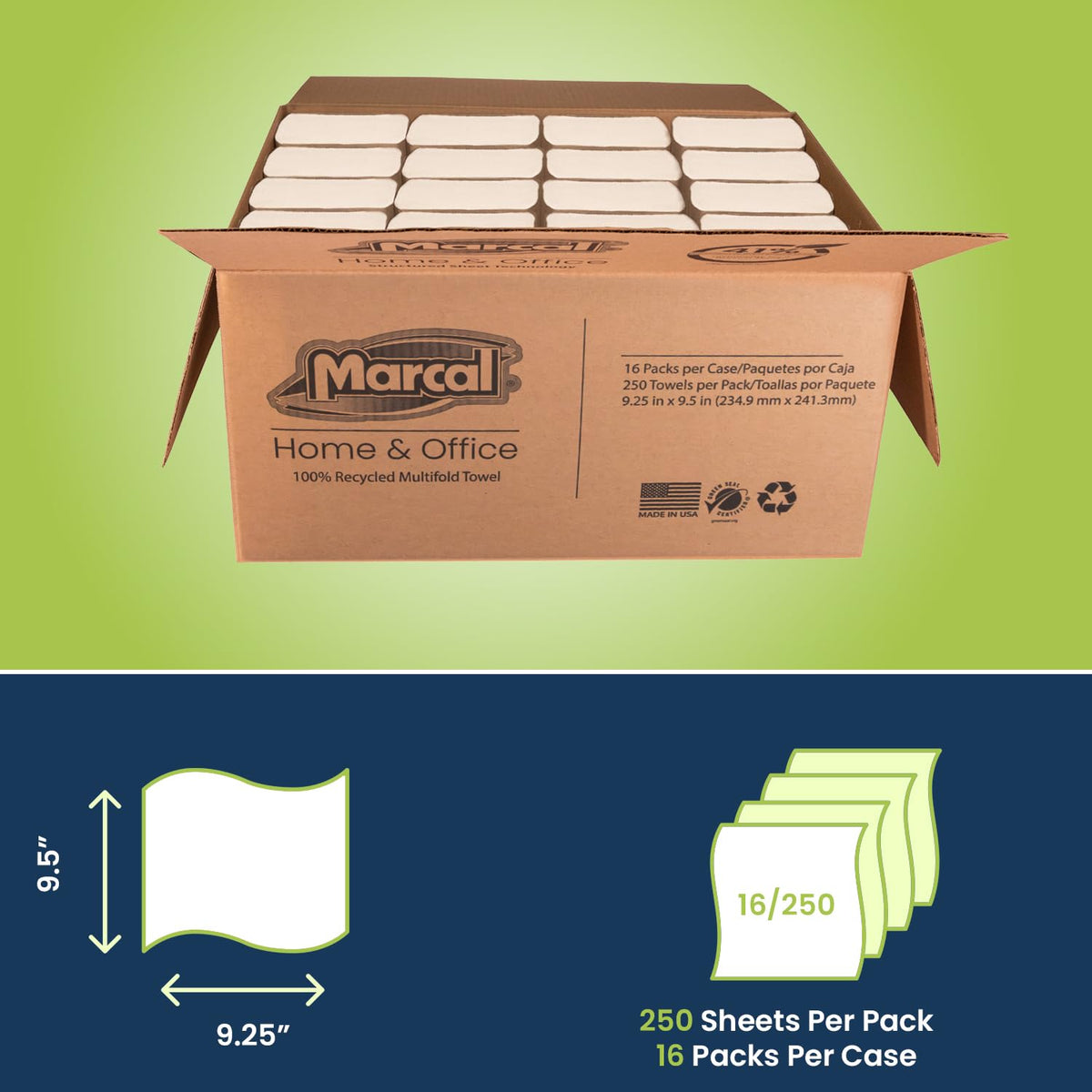 Multifold Paper Towels, White, 4,000 Sheets/Case R4435