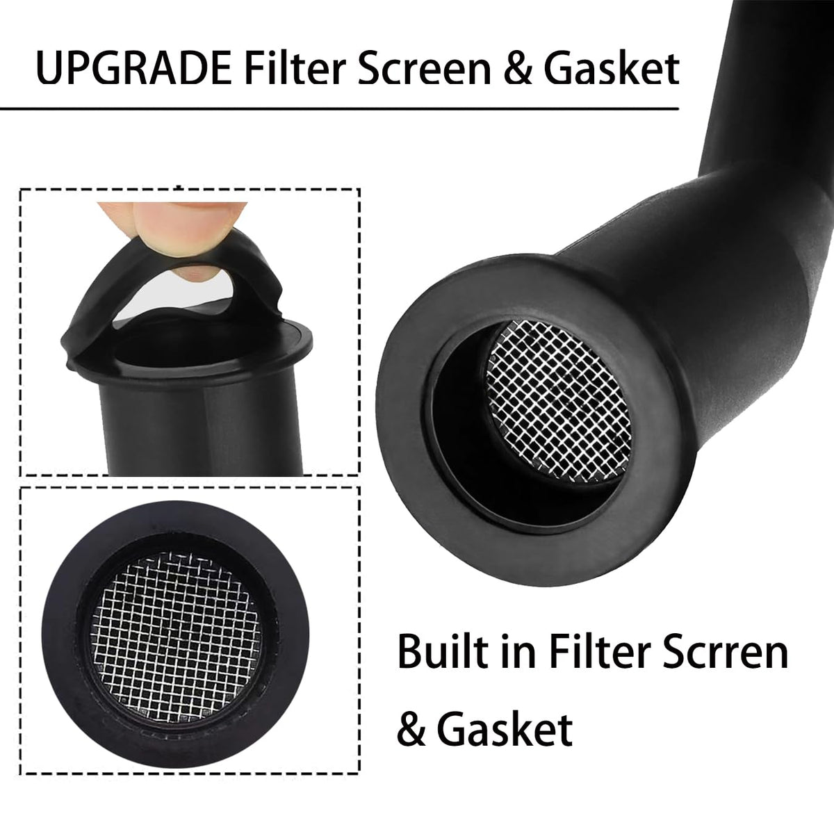 Gas Can Spout Replacement Kit with Gasket Vent Cap Pack of 3 V1815