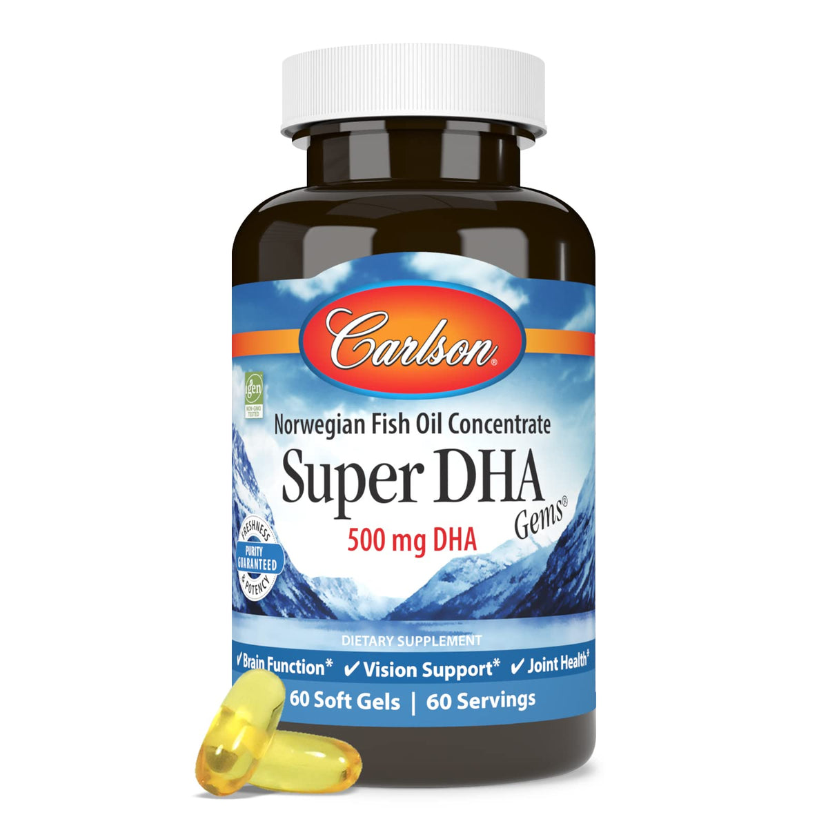 DHA Supplements 500 mg 60 Softgels R5011