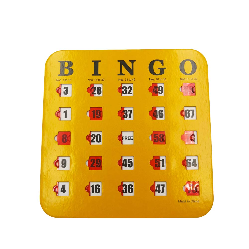 5 Pack Multi Color Extra Thick Stitched Bingo Cards A42641
