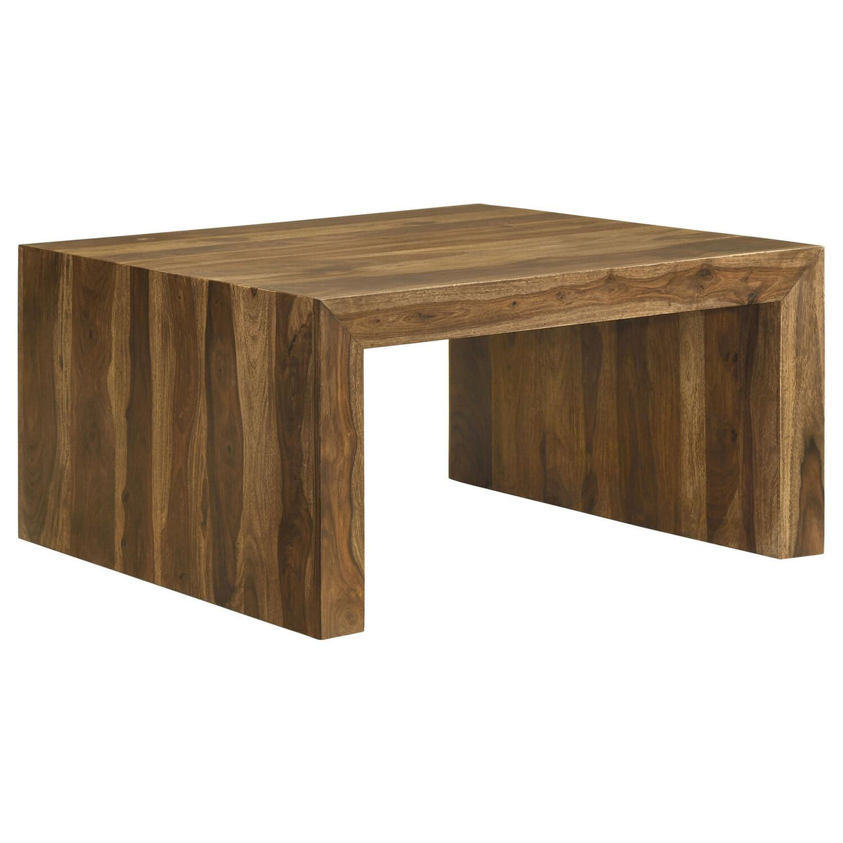Solid Sheesham Wood Square Coffee Table L628043