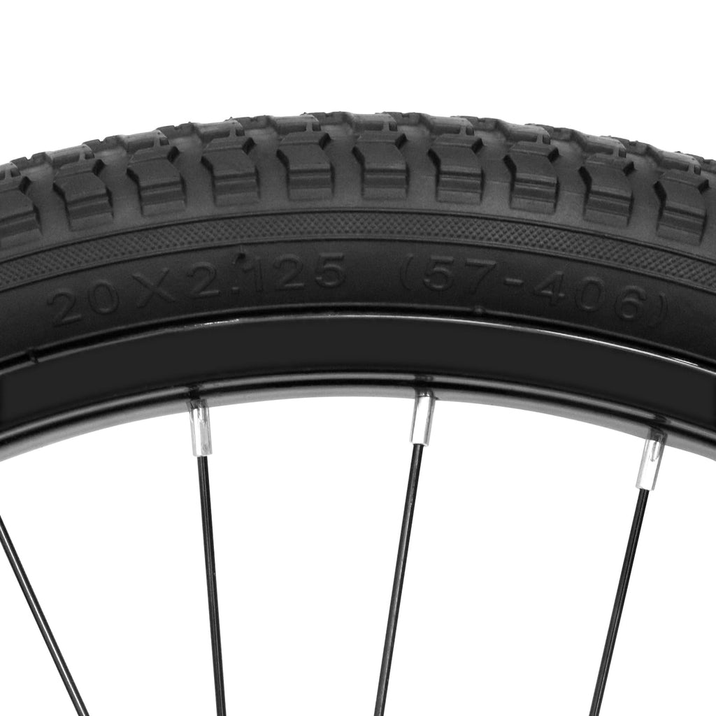 Kids Bike Front Wheels Replacement with Solid Air Rubber Tire and Inner Tube O5867