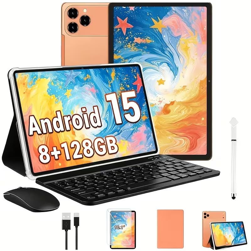 10.1 Inch Tablet 8GB RAM 128GB ROM with Keyboard Case Stylus Q9609