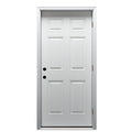 Primed Left Hand Outswing 6-Panel Steel Prehung Door 36"x80" V888460