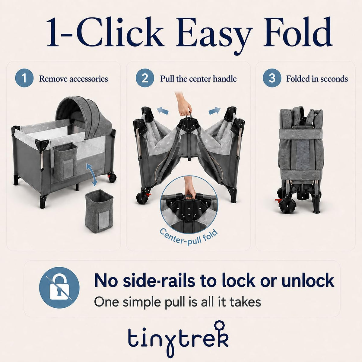 3-in-1 Baby Travel Playard with Changing Table U635935
