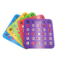 5 Pack Multi Color Extra Thick Stitched Bingo Cards A42641