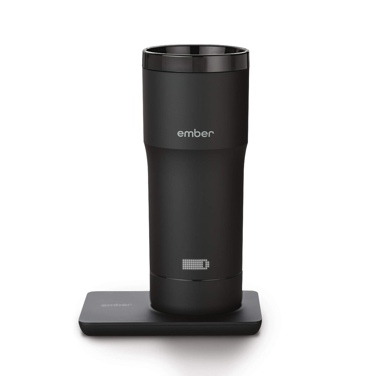 Black 12 Ounce Temperature Control Travel Mug T348
