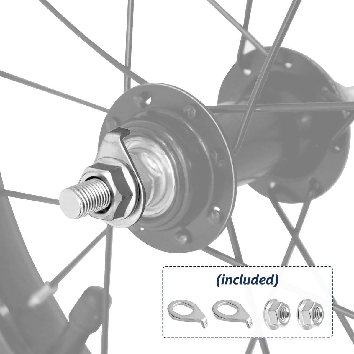 Kids Bike Front Wheels Replacement with Solid Air Rubber Tire and Inner Tube O5867