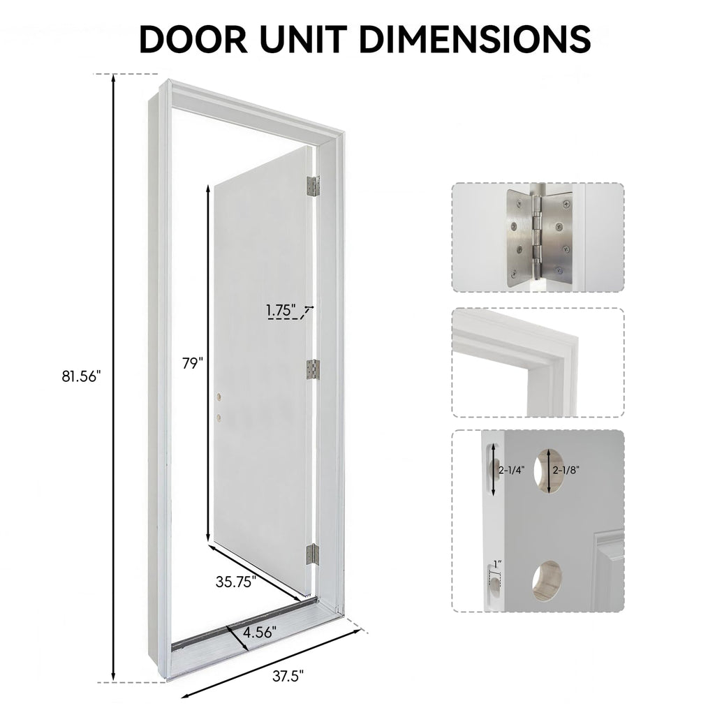 36"x80" Fiberglass Entry Door P263