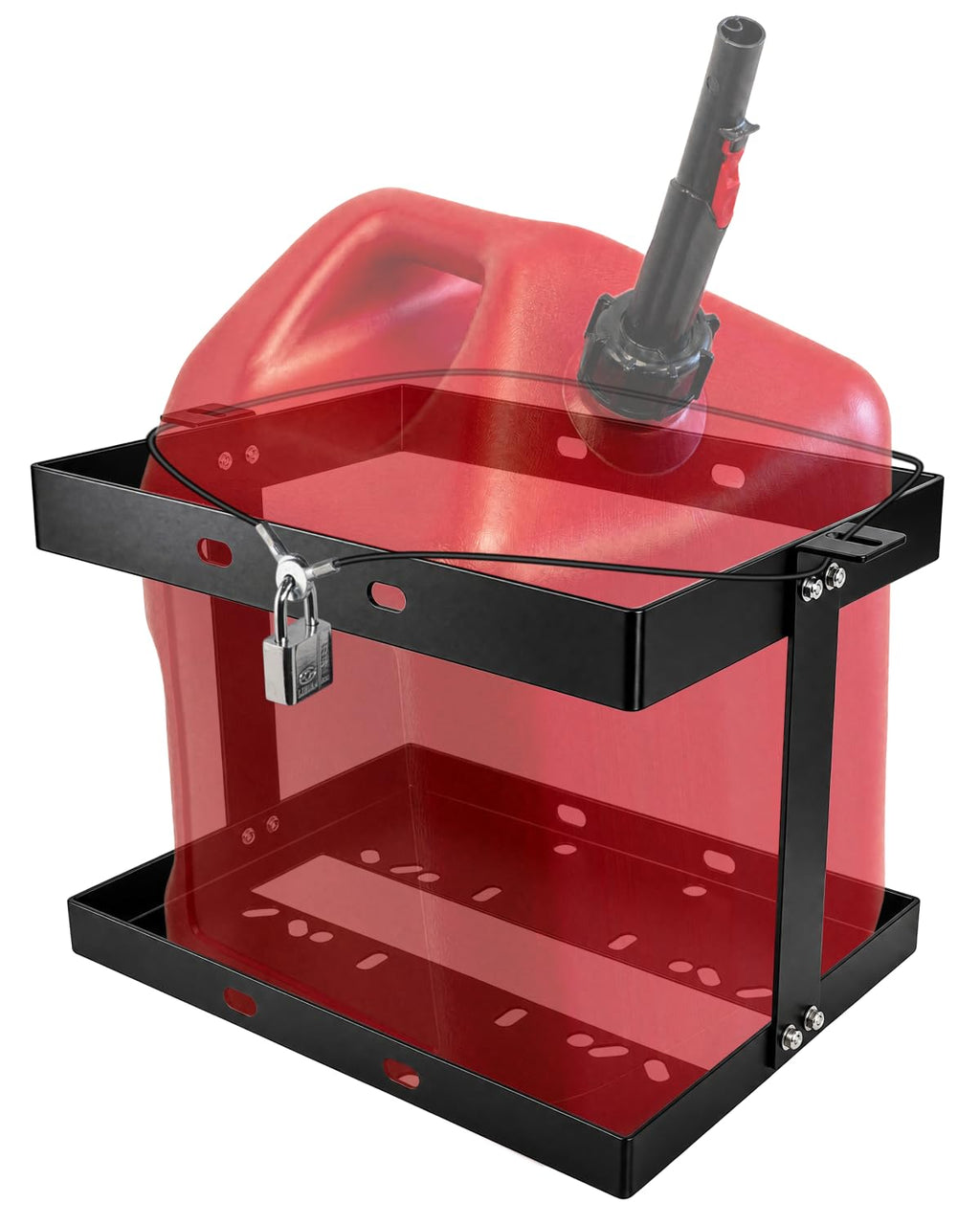 5 Gallon Gas Can Holder with Anti-Theft Lock Q94085