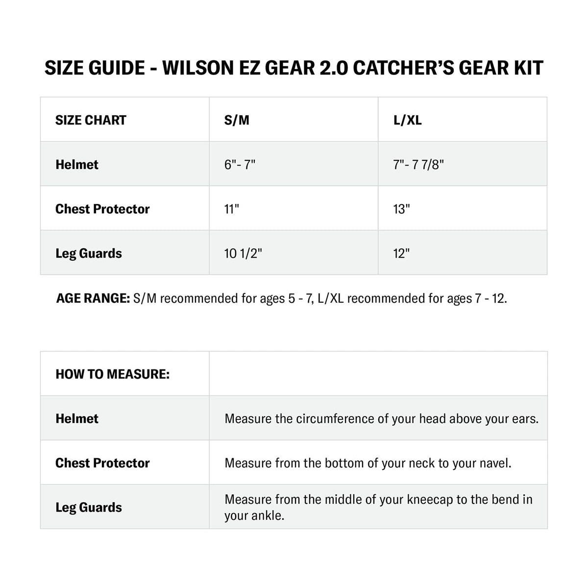 Catcher's Gear Kit Black Small/Medium Q32571