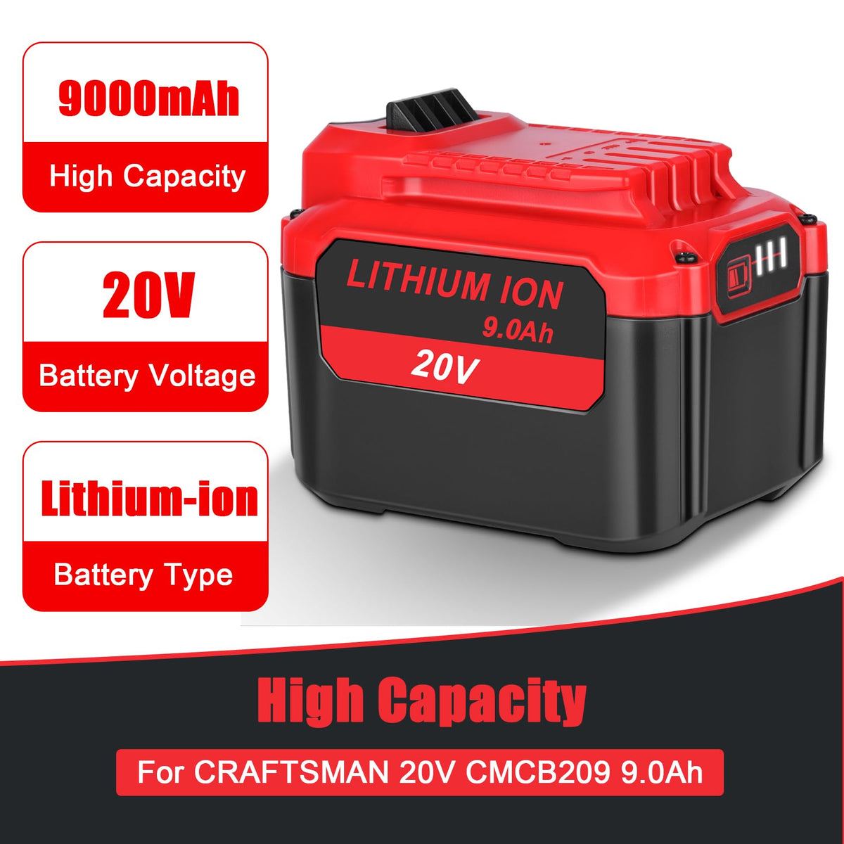 9.0Ah Replacement Battery F1448
